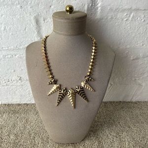 nOir for L.A.M.B. Gold Tone Enamel Spike Necklace Extremely RARE Find - New